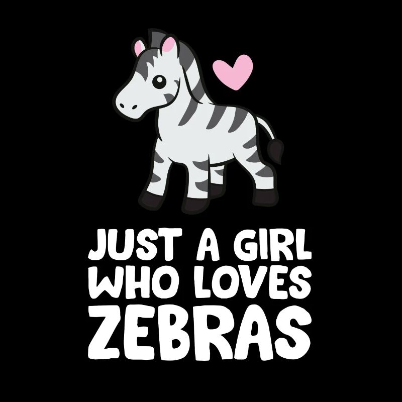 Nur ein Mädchen, das Zebras liebt