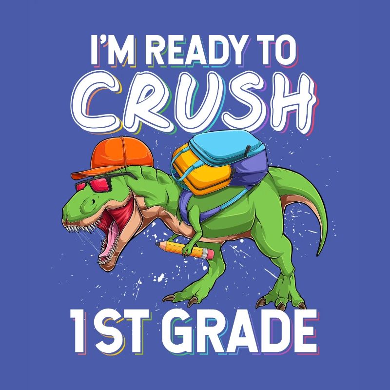 Ich bin bereit, den Dinosaurier der 1. Klasse zu zerquetschen