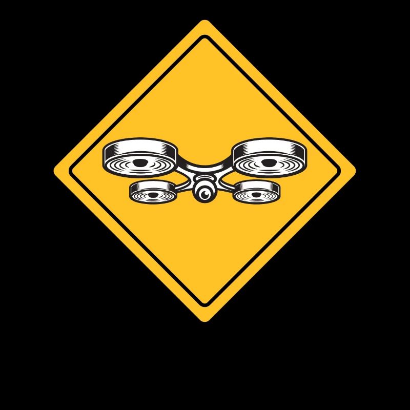 Drone avec panneau d’avertissement Drone flyer
