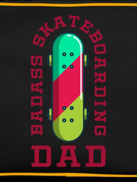 Skateboard Badass Skateboarding Dad