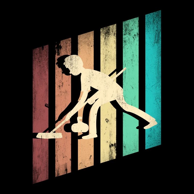 Curling Player Silhouette Curling Sport for a