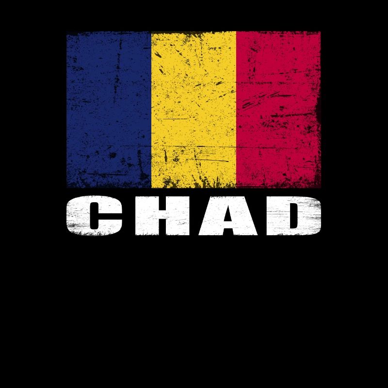 Drapeau du Tchad Grunge Drapeau du Tchad