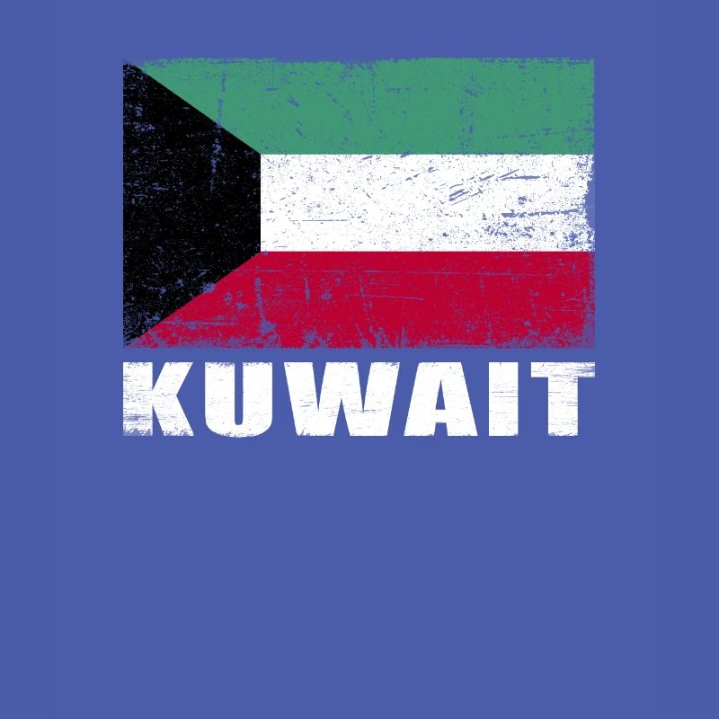 Drapeau du Koweït Grunge Drapeau du Koweït
