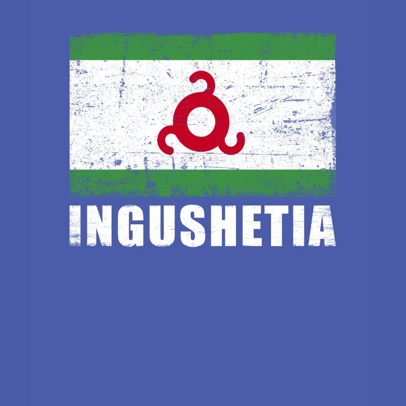 Drapeau de l’Ingouchie Grunge Drapeau de l’Ingouchie