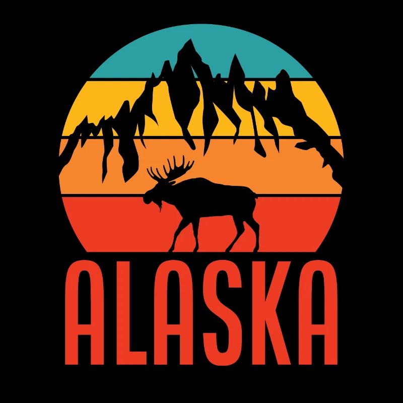 Alaska Elch Berge