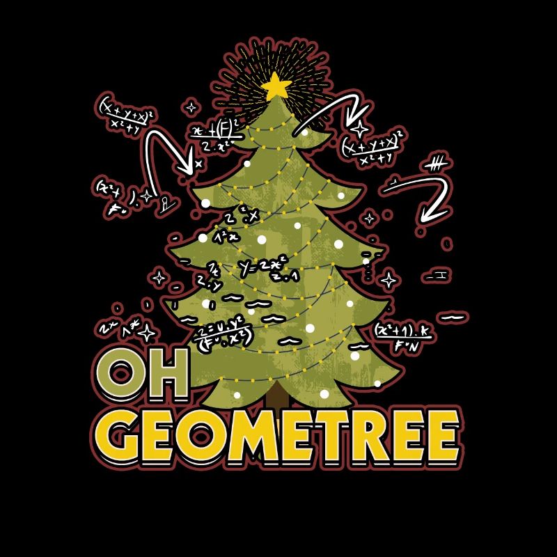 Oh Geometree Xmas Design pour un professeur de mathématiques Math