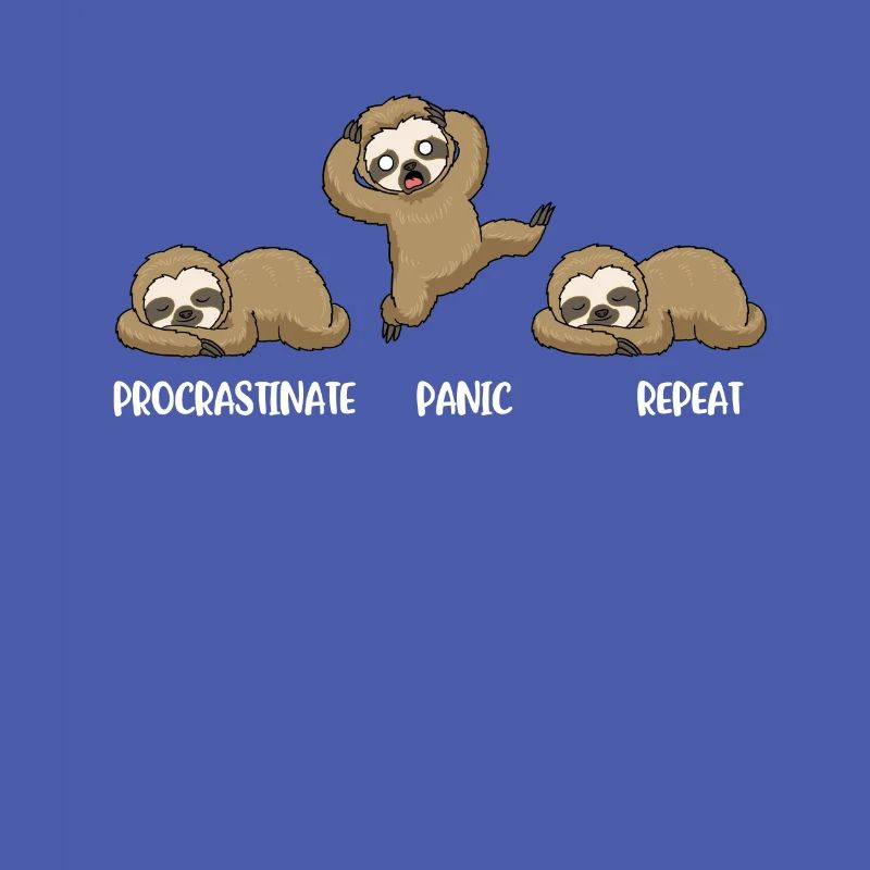 Procrastinate Panic Prokrastination Geschenk