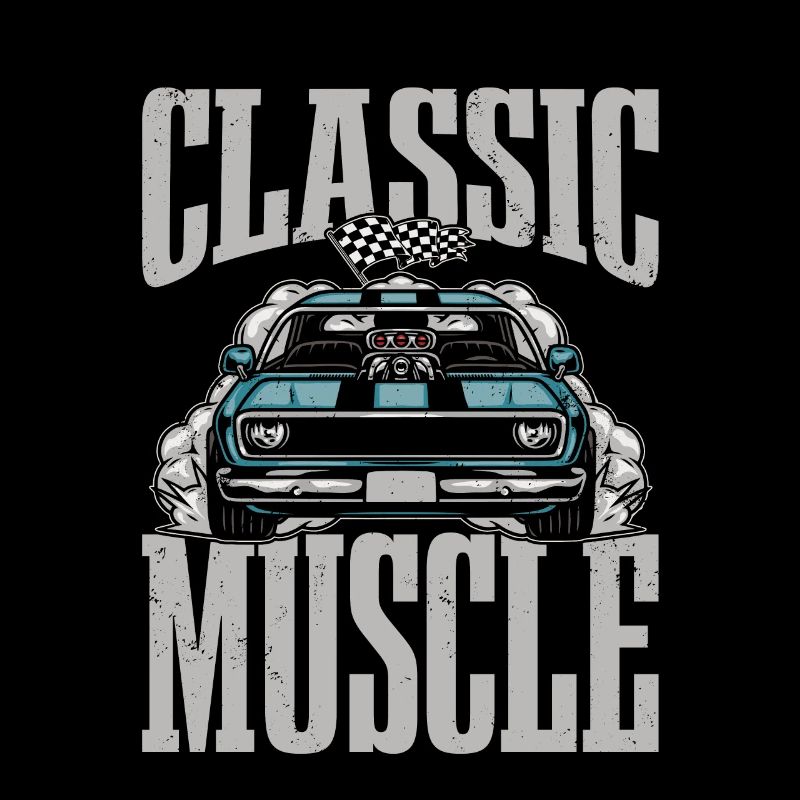 Conception musculaire classique Pour tous les fans de course.