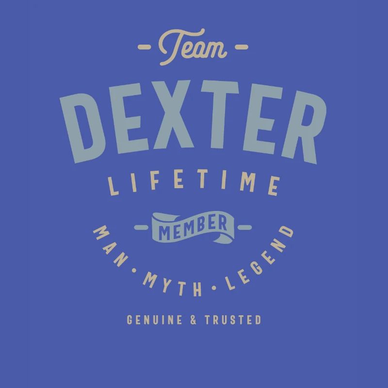 Team Dexter Lifetime Member Personalized Name