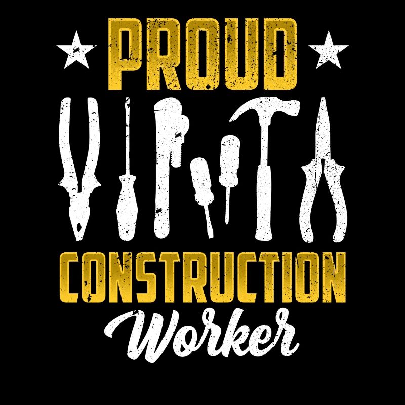 Fier travailleur de la construction Équipe Travail d’équipe Construction de chantier