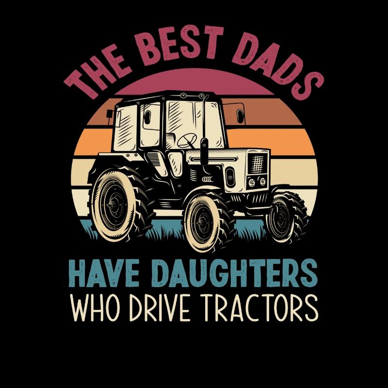 Bauern Traktor Papa Tochter Geschenk