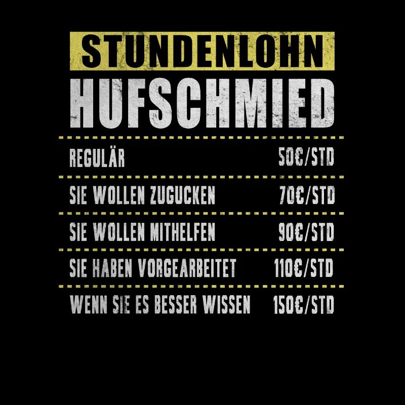 Stundenlohn Hufschmied