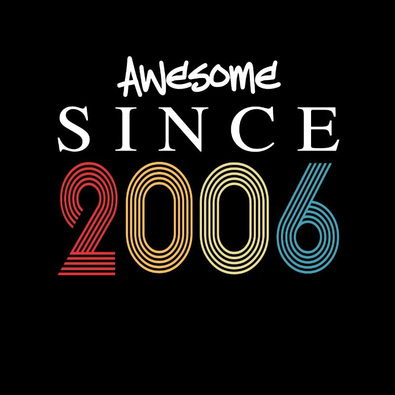 Awesome Since 2006 Geburtstag 2006 Vintage 2006
