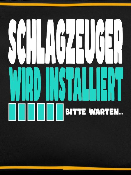 Schlagzeuger wird installiert