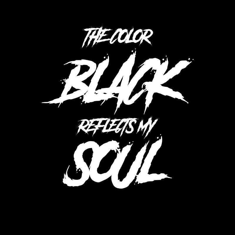 Gothic Lover Die Farbe Schwarz Spiegelt Meine