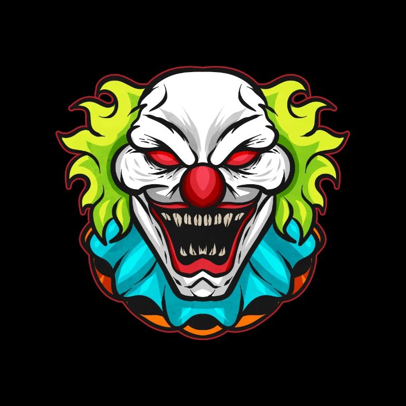 Horror Clown Face Halloween
