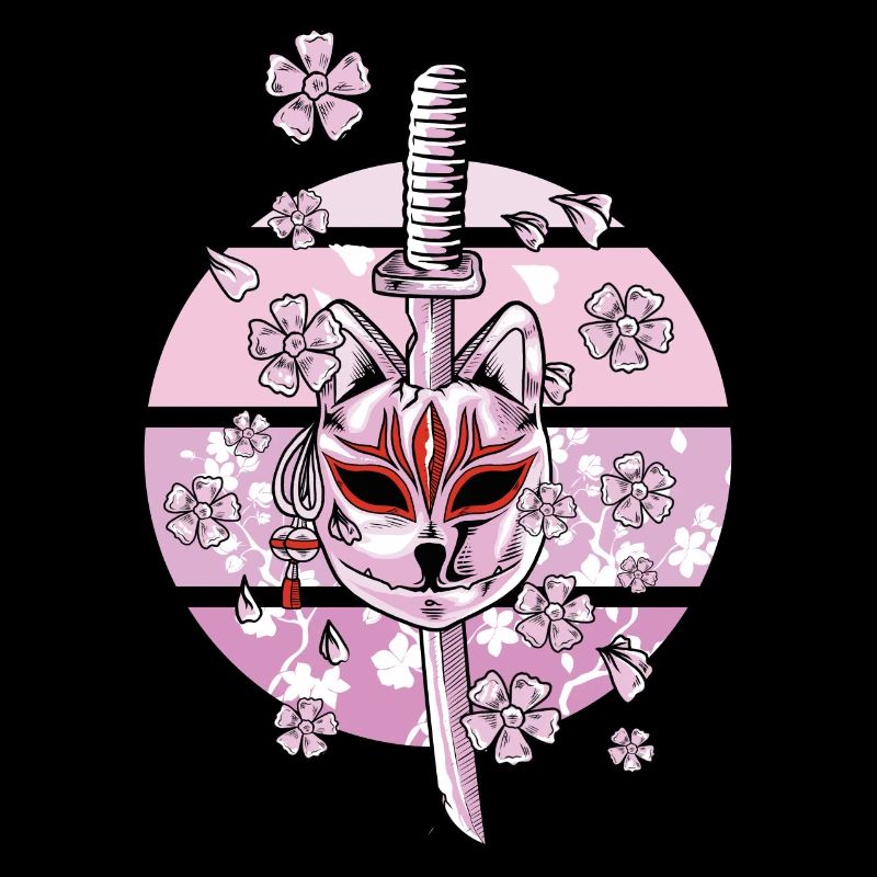 Kitsune Mask Japanese Nine-tailed Fox