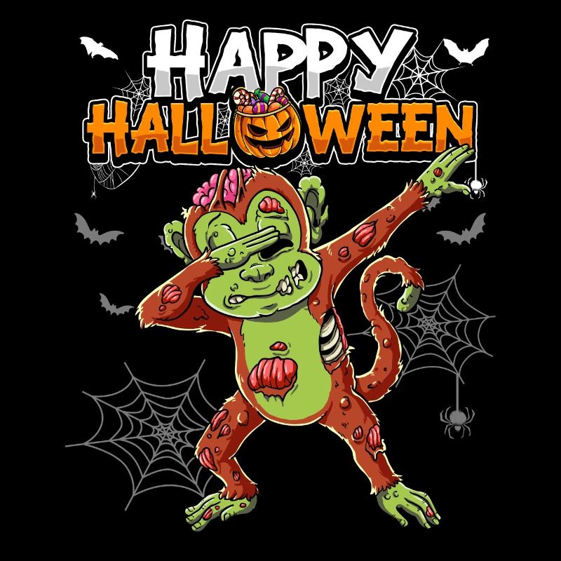 Zombie singe d’Halloween