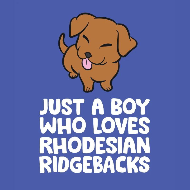 Juste un garçon qui aime Rhodesian Ridgebacks