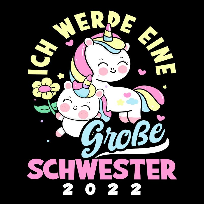 Süßes Ich Werde Große Schwester 2022 Einhörner