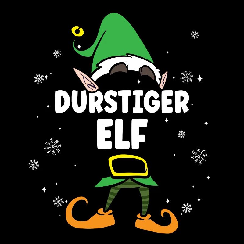Durstiger Elf Partnerlook Weihnachten