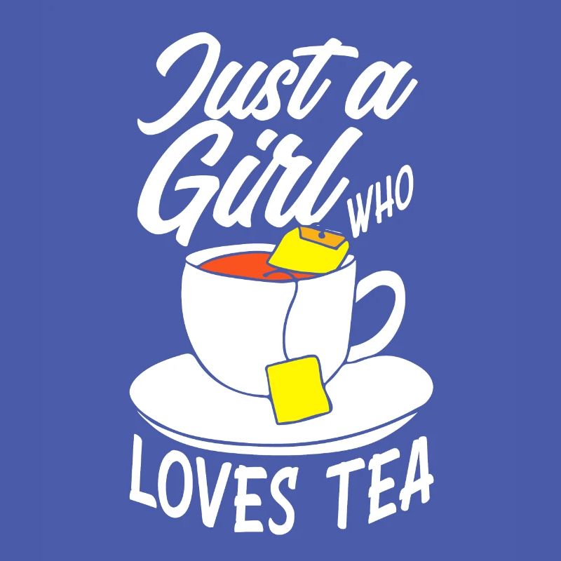 Tee Nur Ein Mädchen Teetrinkerin Liebe