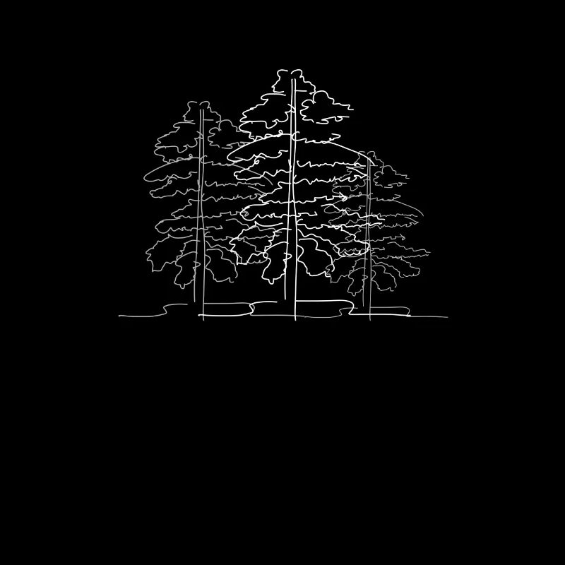 Baum Wald Lineart