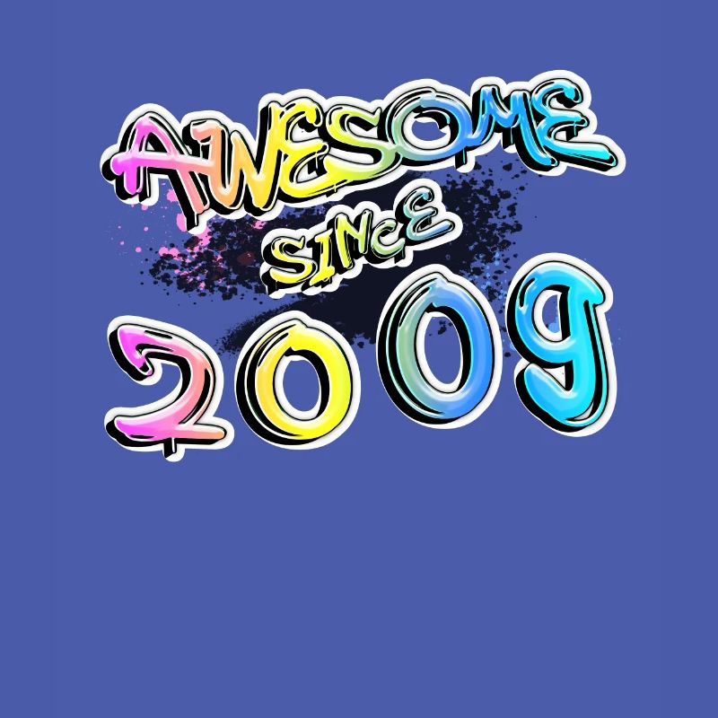 Awesome since 2009 Graffiti Motiv