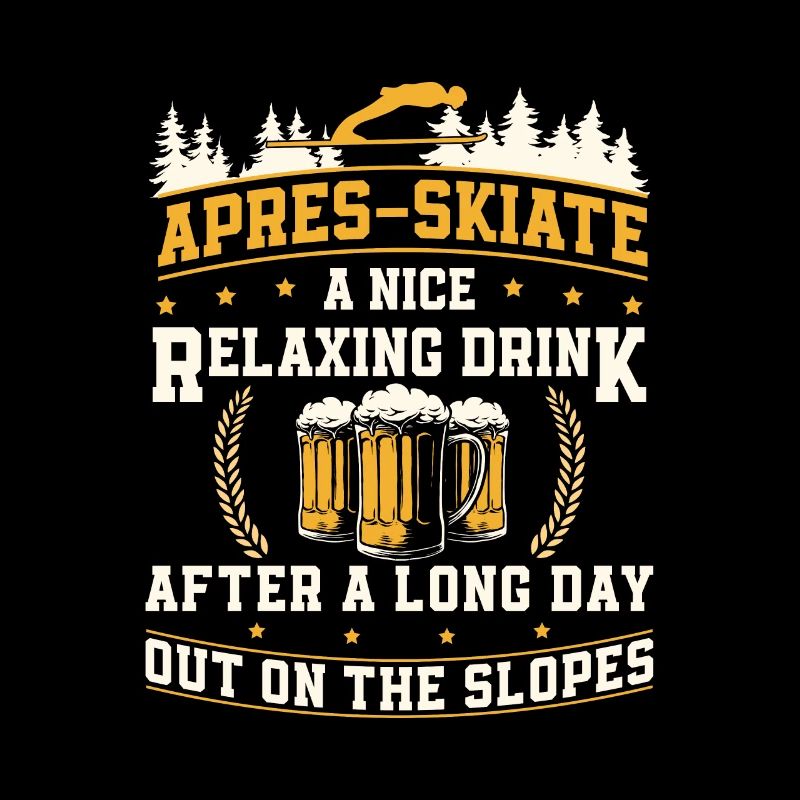 Apres-skiate A Nice Relaxing Drink Skipringen