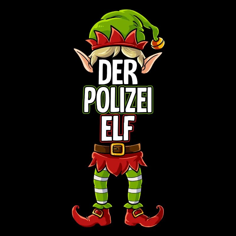 Polizei Elf Partnerlook Weihnachten