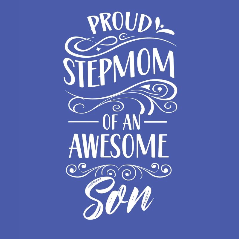 Stolze Stiefmutter Eines Großartigen Sohnes Kind