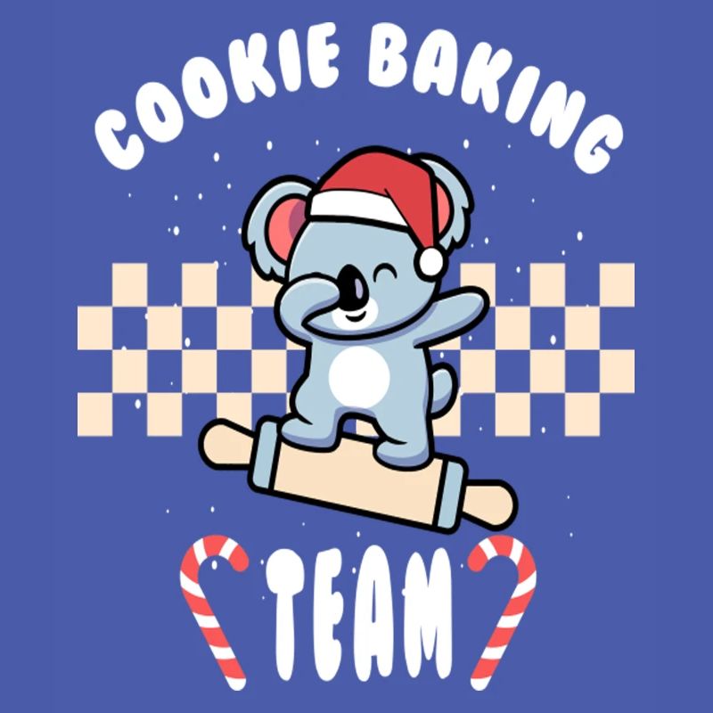 Équipe de cuisson des biscuits de Noël