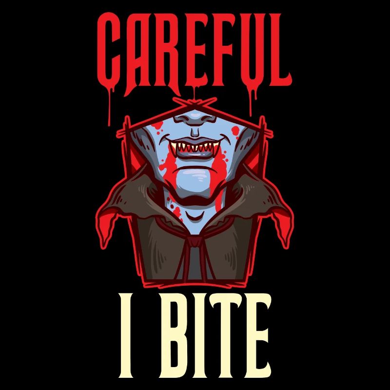 Careful I Bite Vampir Geschenk