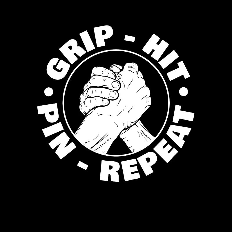 Pin Grip Hit Repeat pour Fan de Bras de Fer