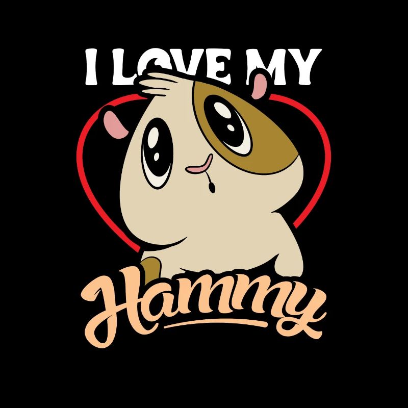 J’aime mon hammy hamster propriétaire Dire