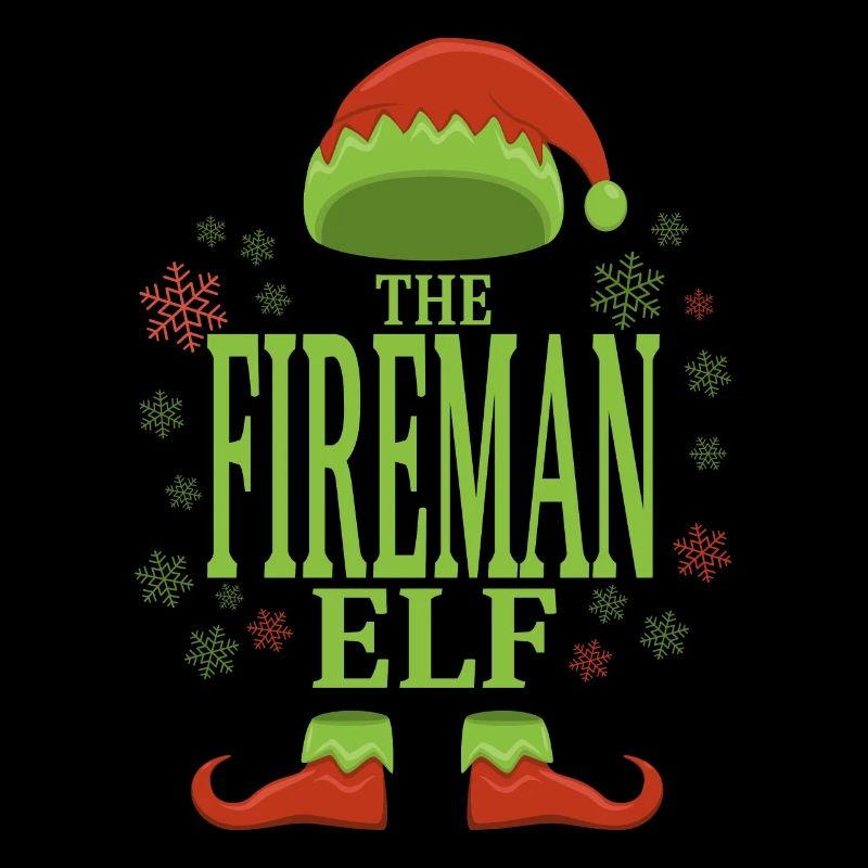 Pompier elfe de Noël