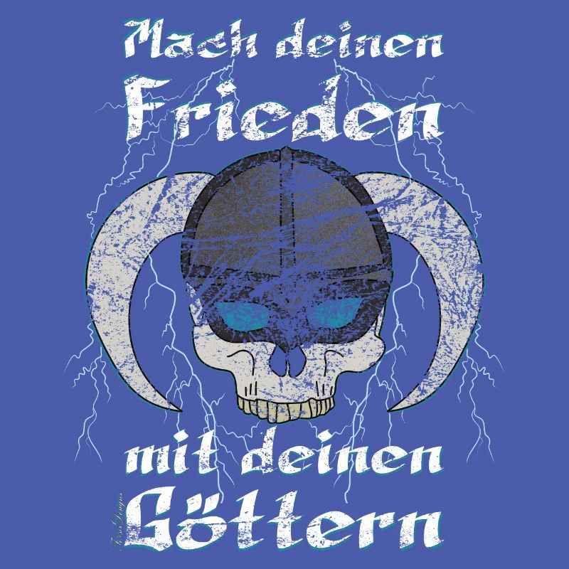 Wikinger Totenkopf , mach deinen Frieden mit