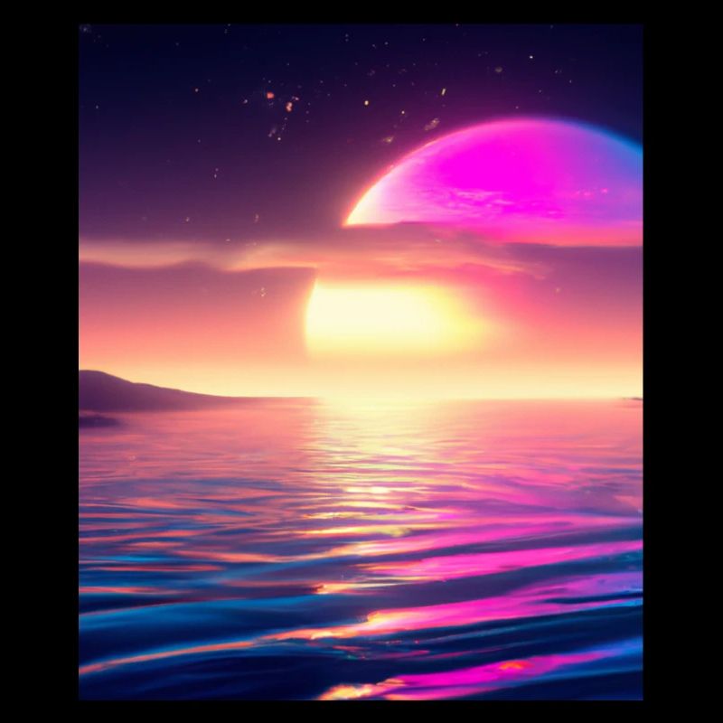 Vaporwave Sun Synthwave Sunset