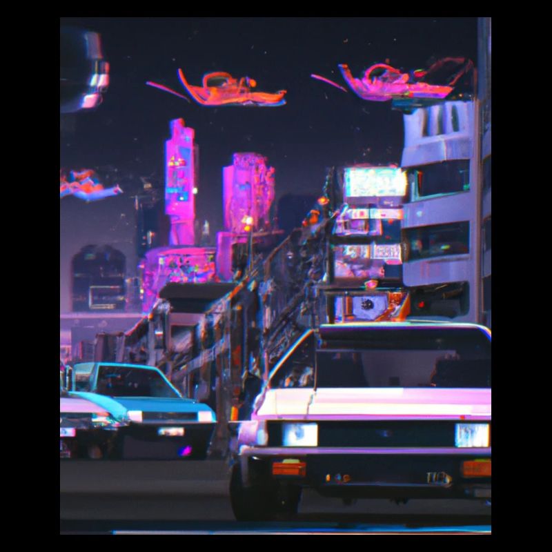 Vaporwave Esthétique Synthwave Car