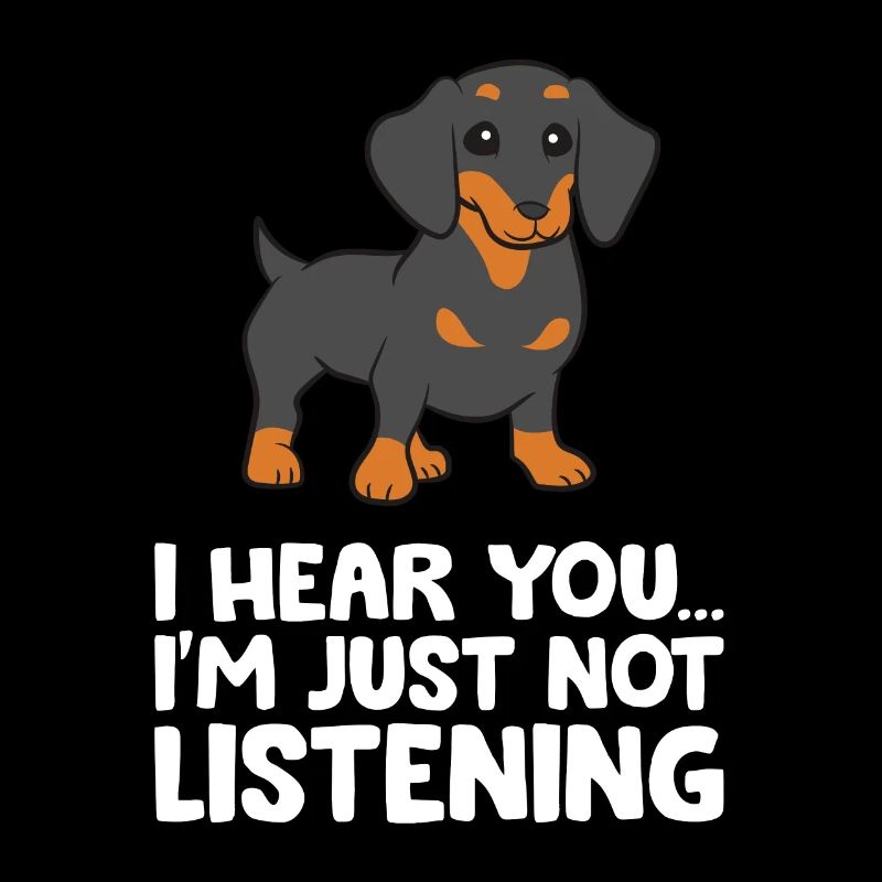 Chien teckel je t’entends, je n’écoute tout simplement pas