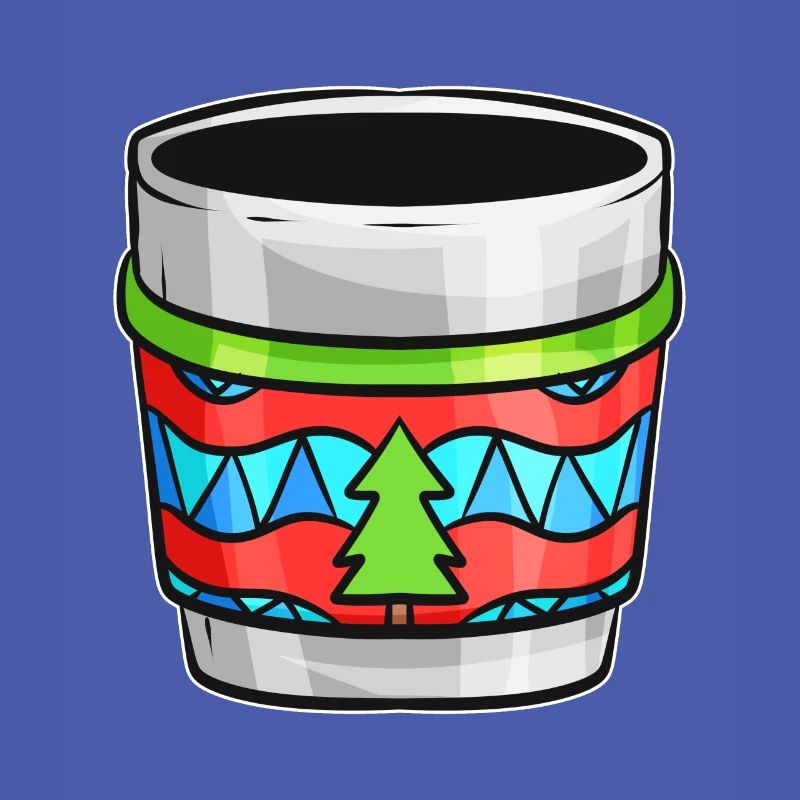 Bécher d’automne avec pull moche pour Noël