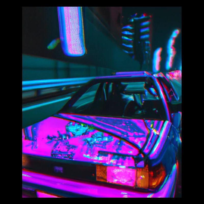 Vaporwave Aesthetic Synthwave Car