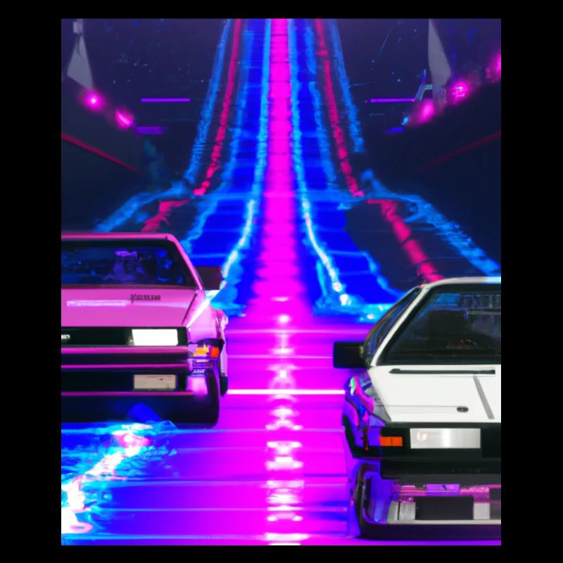 Vaporwave Aesthetic Synthwave Car