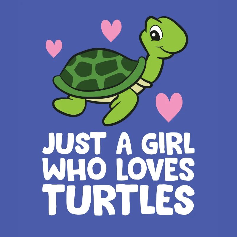 Nur ein Mädchen, das Schildkröten liebt