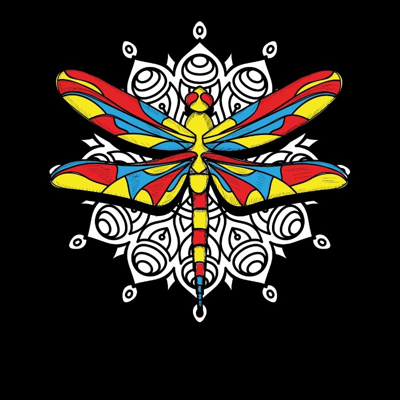 Libelle Libelle Libellen Mandala