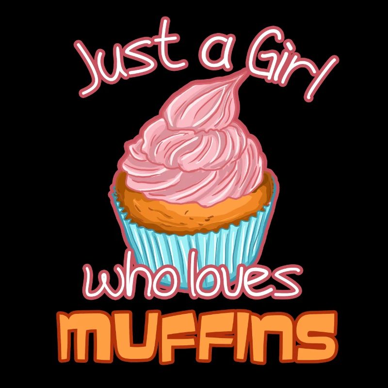 Nur ein Mädchen, das Muffins liebt