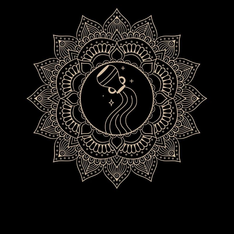 Wassermann Sternzeichen Mandala
