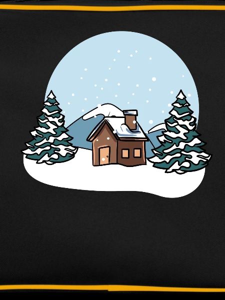 Winter landscape snow