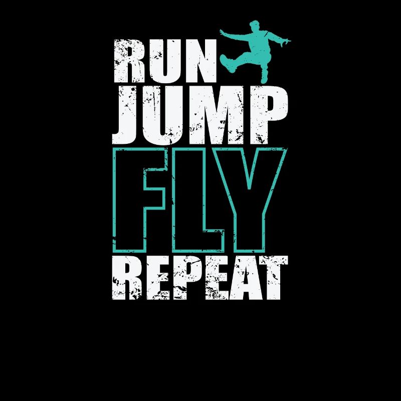 Run Jump Fly Repeat Parkour Sport Training