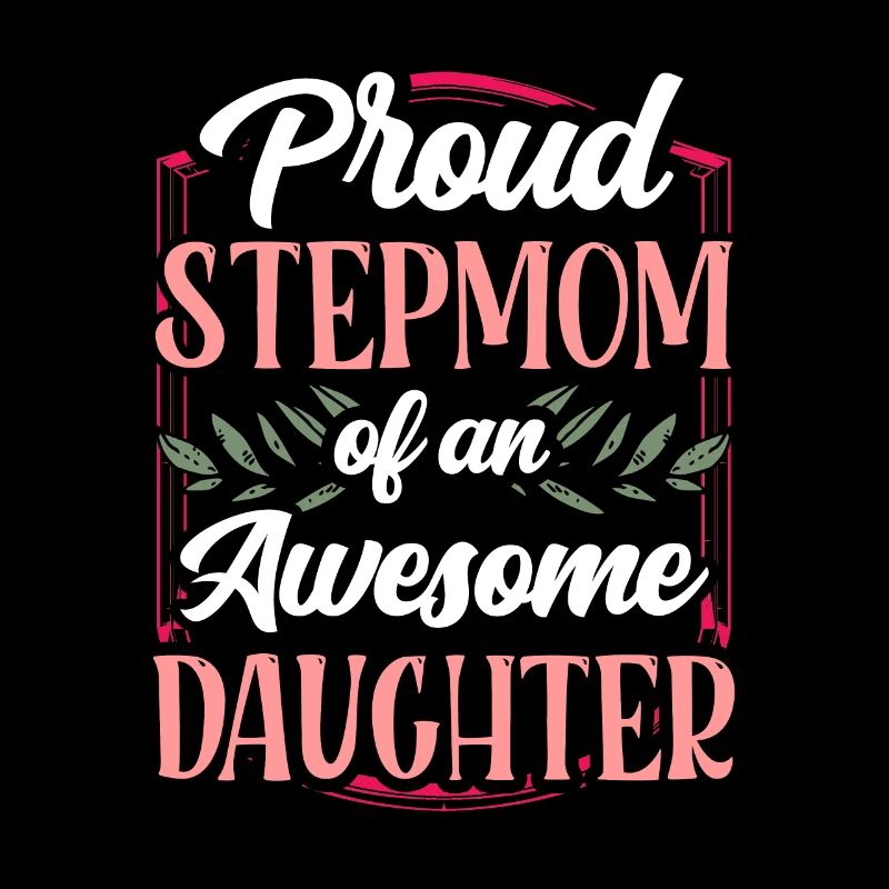 Stolze Stiefmutter Einer Großartigen Tochter Kind